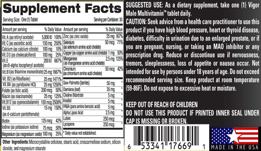 Vigor Male Multivitamin™
